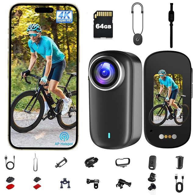 Bextgoo M11 4K action camera with magnetic clip