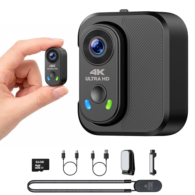 CAMWORLD AC29XA mini action camera with charging case