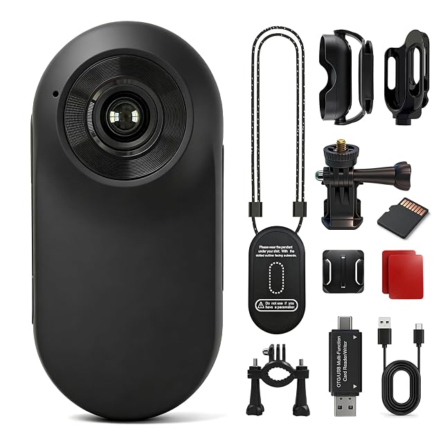 Frelisty DM100 mini body camera with magnetic pendant