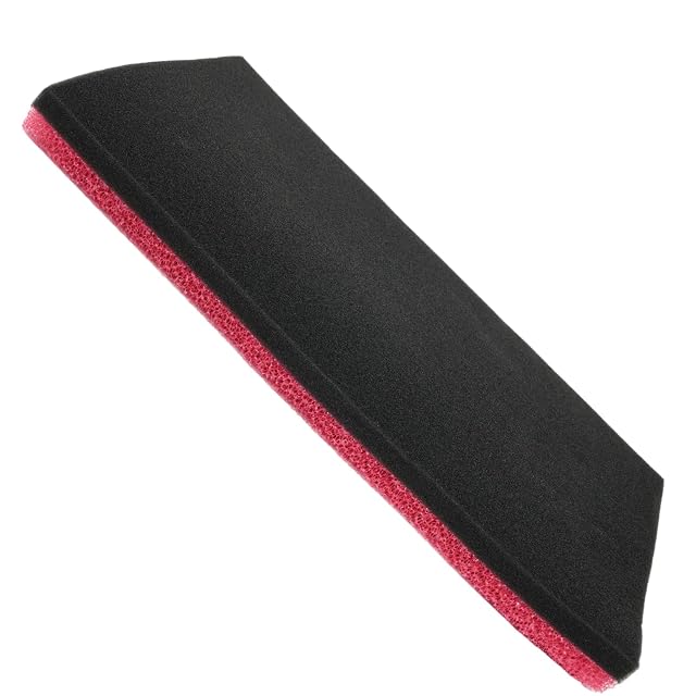 Flewdart dual-density air filter foam sheet, red over black