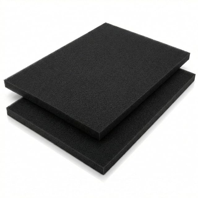 Sturiz pair of polyurethane air filter foam sheets