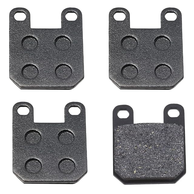QKNOSM set of four brake pads for Peugeot scooters