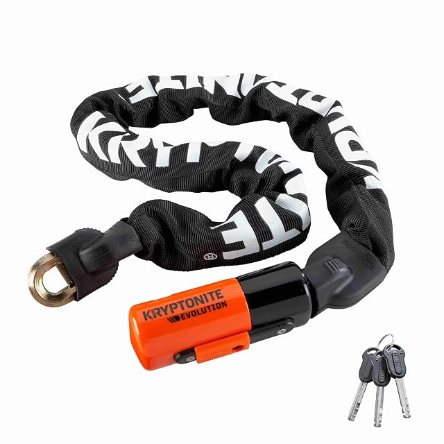 Kryptonite Evolution 1090 chain lock with nylon sleeve