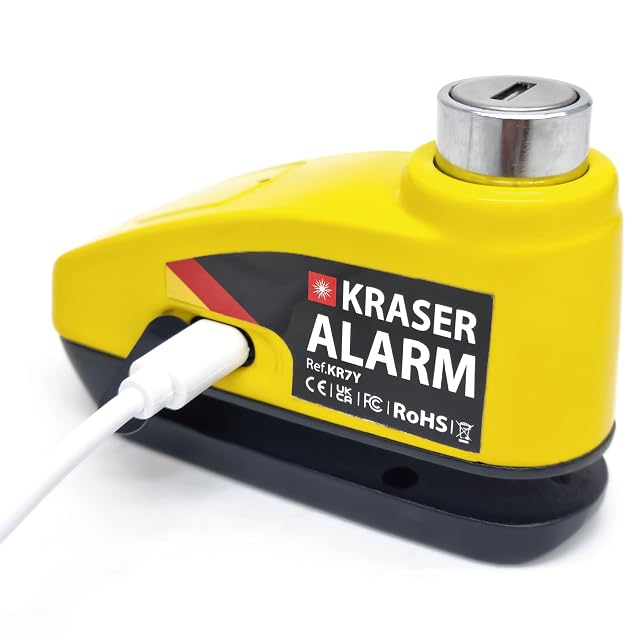 KRASER KR7Y alarmed disc lock with reminder cable