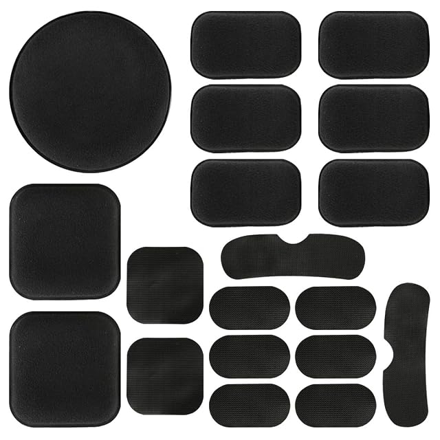Aoutacc 19-piece black EVA helmet pad set
