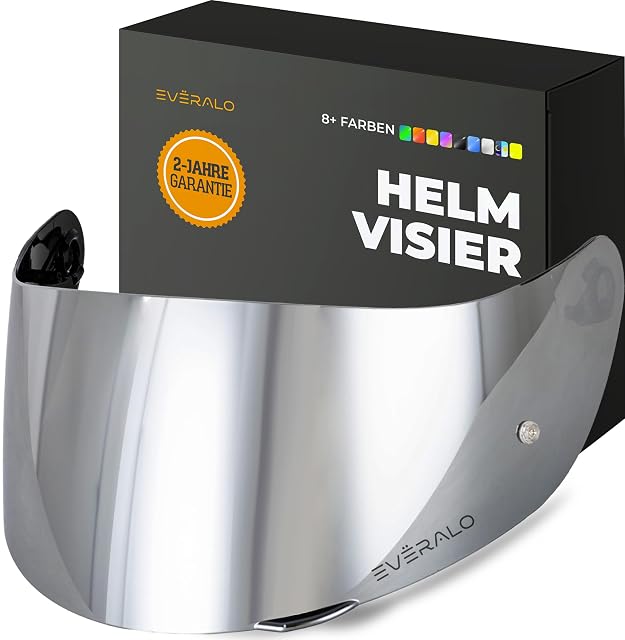 Everalo coloured replacement visor for an AGV helmet