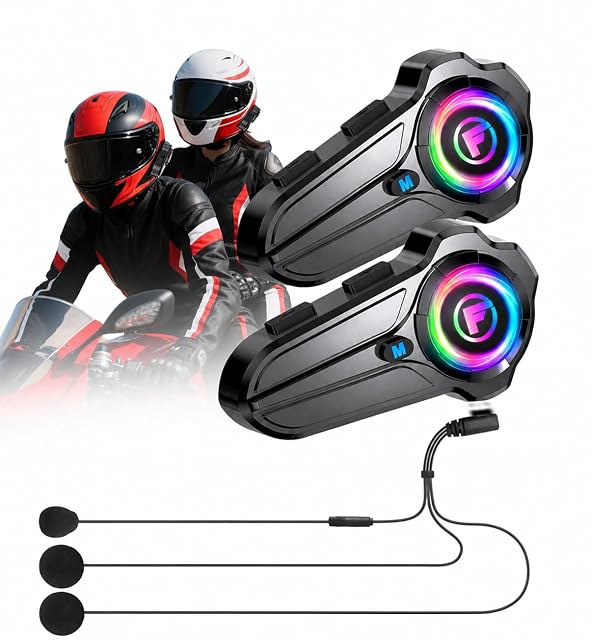 MidingChai F10Pro intercom pair with RGB lighting