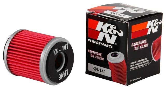 K&N KN-141 red cartridge oil filter