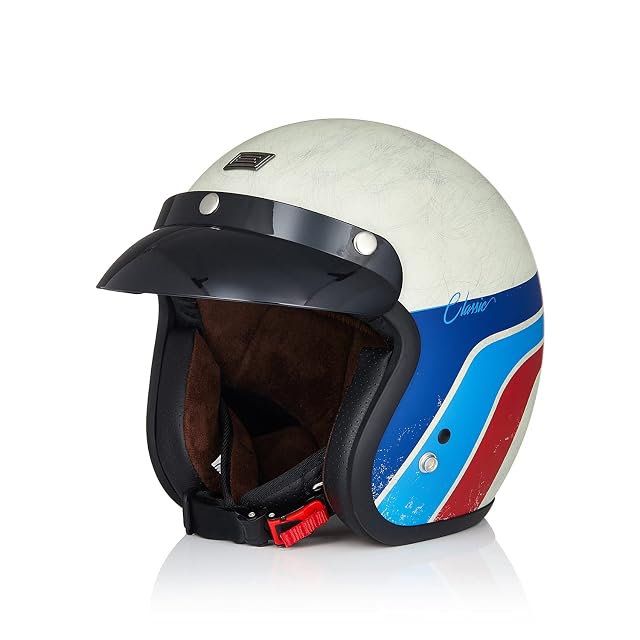 ORIGINE Primo vintage-style open-face helmet in classic white