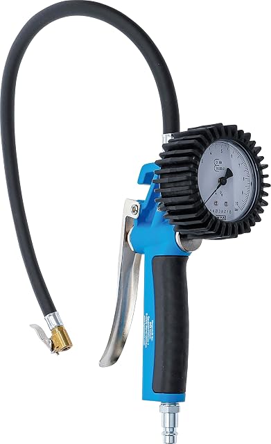 BGS 55410 compressed-air tyre inflator with calibrated gauge
