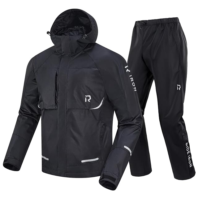 RIDEIRON two-piece waterproof oversuit, jacket and trousers