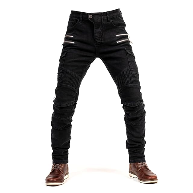 oFzimTo motorcycle jeans, straight leg, front view
