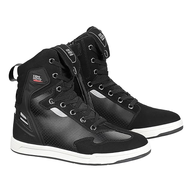 KEMIMOTO high-top riding sneaker, side view