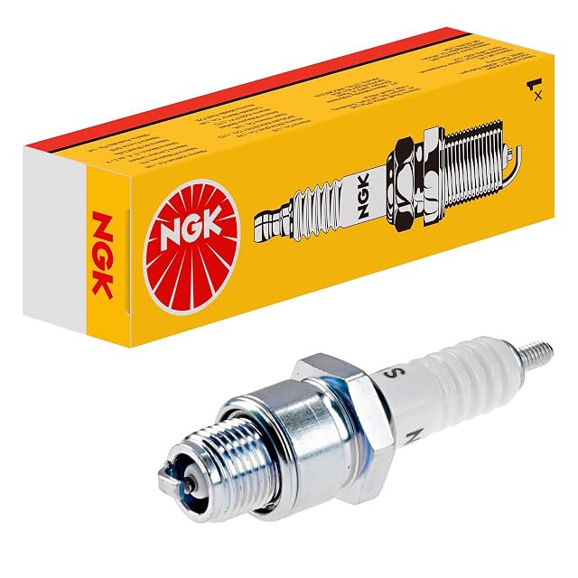 NGK B7HS spark plug in its Yellow Box
