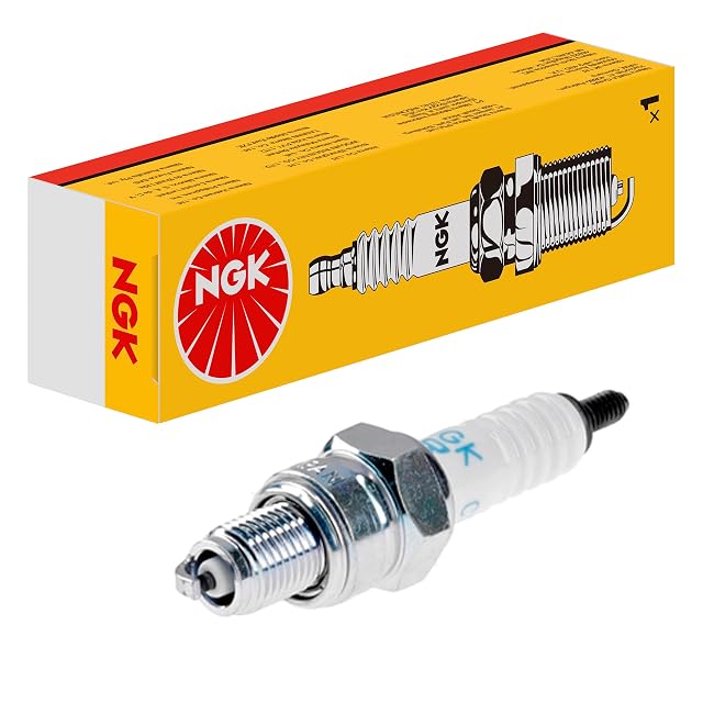 NGK CR6HSA spark plug in its Yellow Box