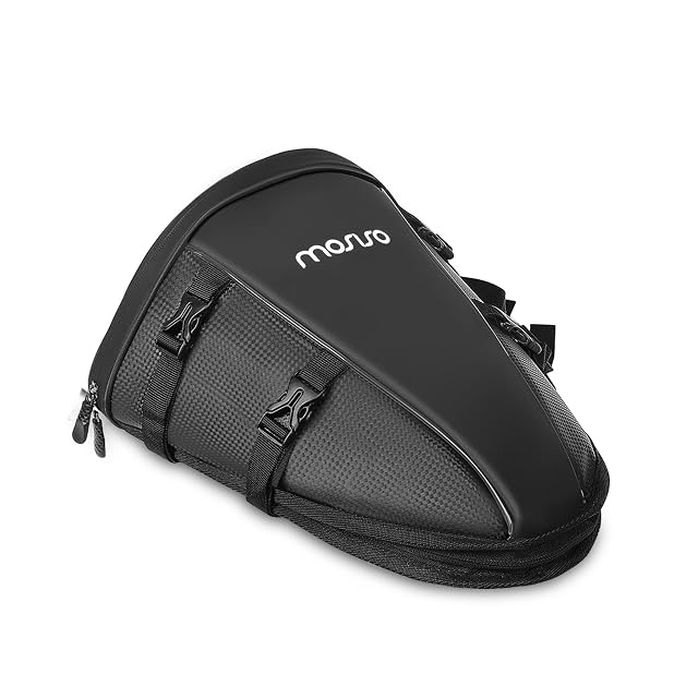 MOSISO 10 L motorcycle tail bag with shoulder strap