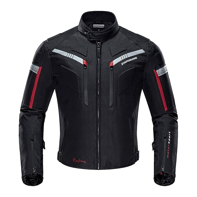 Zyxformis water-repellent riding jacket, front view