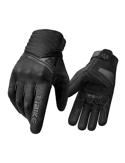 INBIKE winter motorcycle glove, back of hand with hard protector